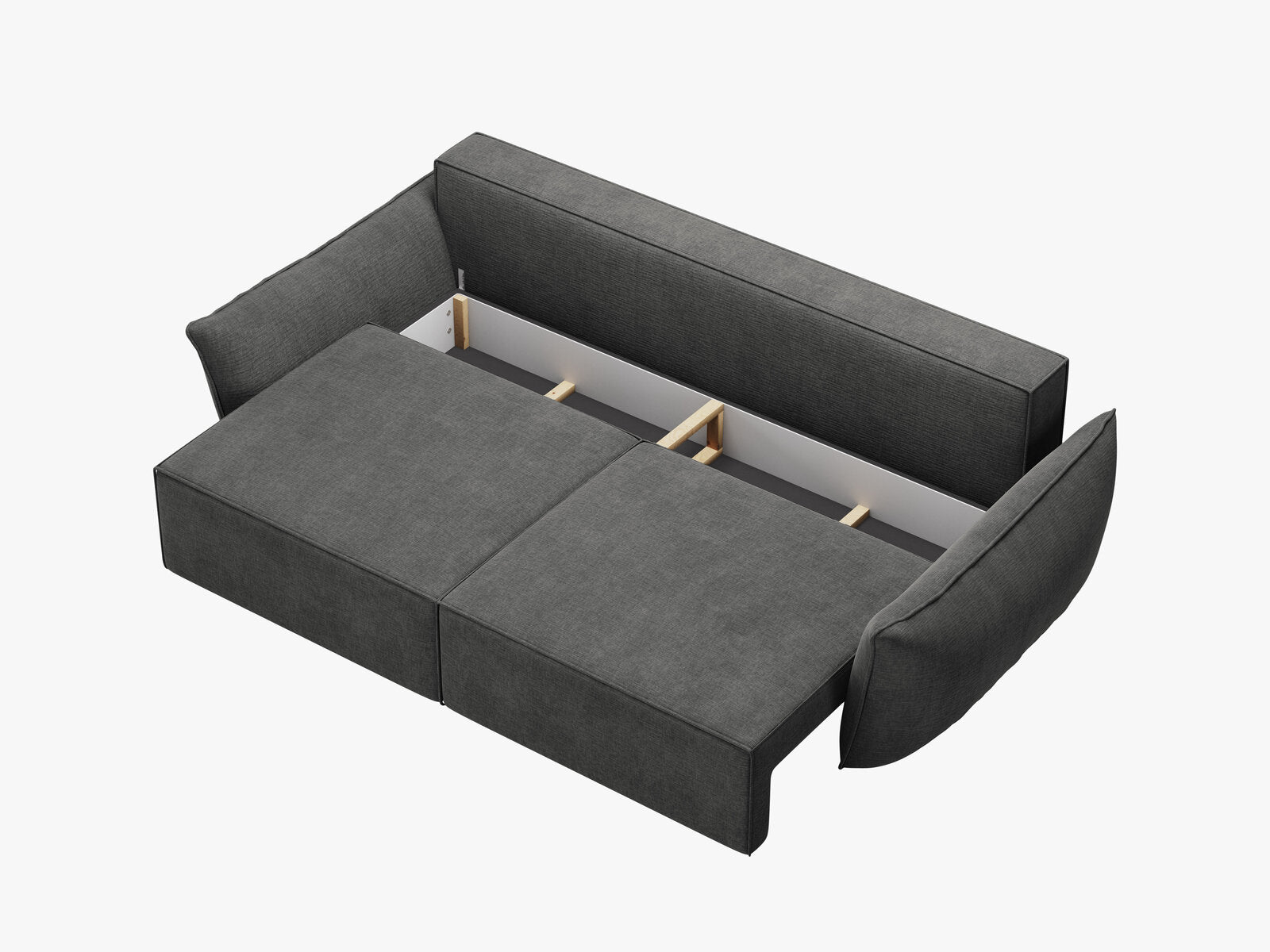 Micadoni Kaelle Sofa Mit Bettfunktion Und Stauraum Chenille Over The Horizon Dunkelgrau