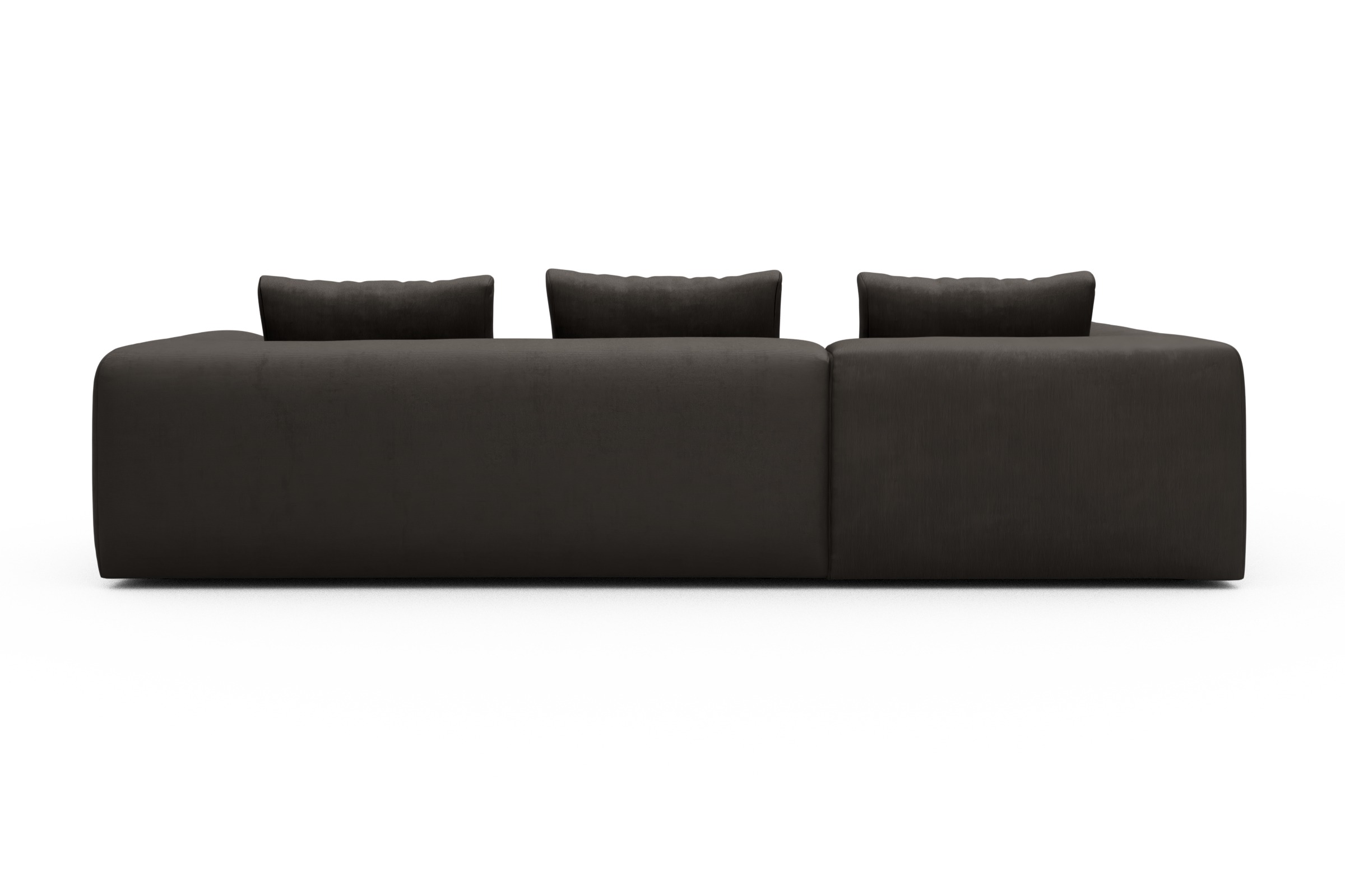 Ecksofa Fred Relax-Ecke links mit 2,5-Sitzer Cordufine-Taupe