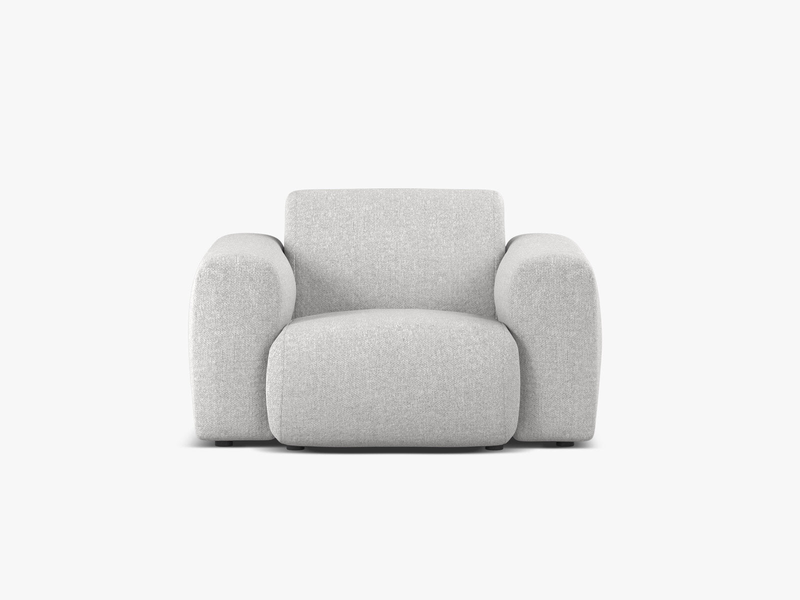 Micadoni Sessel Molino Chenille Eden Silber