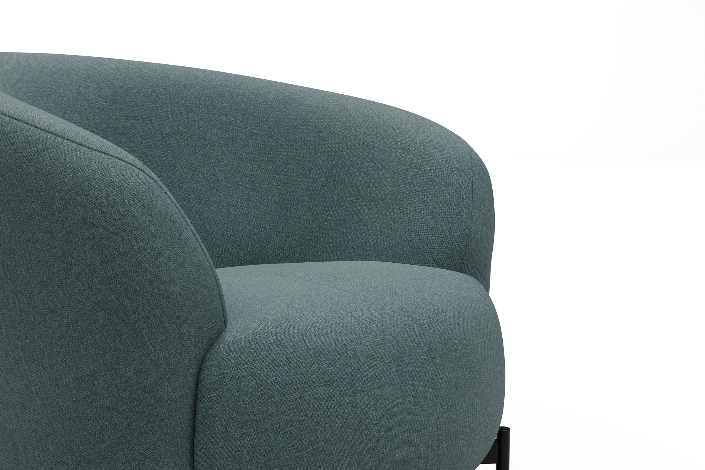 Sessel Ronda X-Metallgestell Schwarz Satya-Niagara