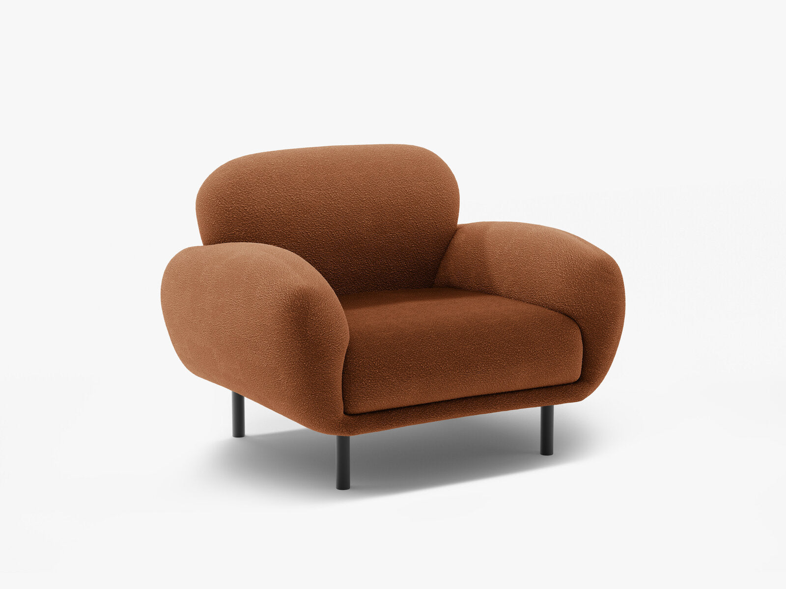Micadoni Sessel Poppy Boucle Baloo Terrakotta