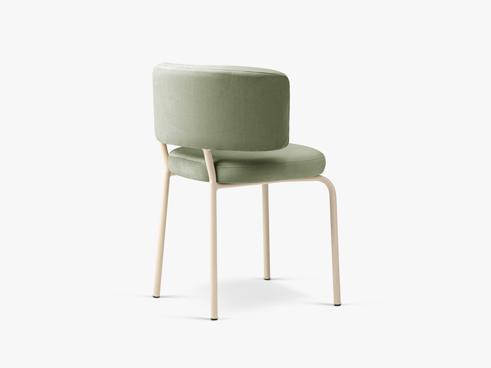 Micadoni Stuhl Dora Samt Magic Velvet Grün Creme
