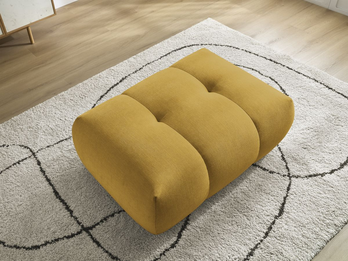 Bobochic Fuji Pouf Stoff Gelb