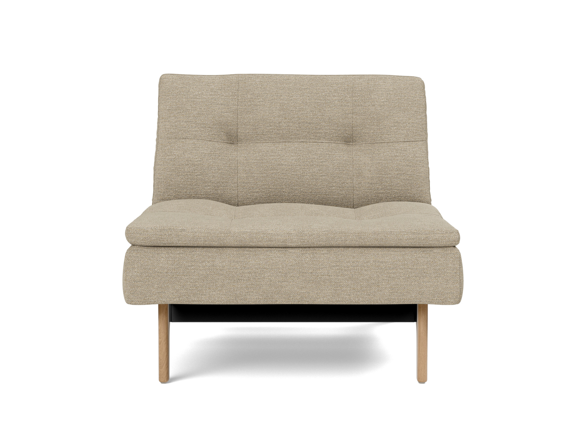Sessel Dublexo Strukturierter Stoff Taura 356-Sand Beine Eiche