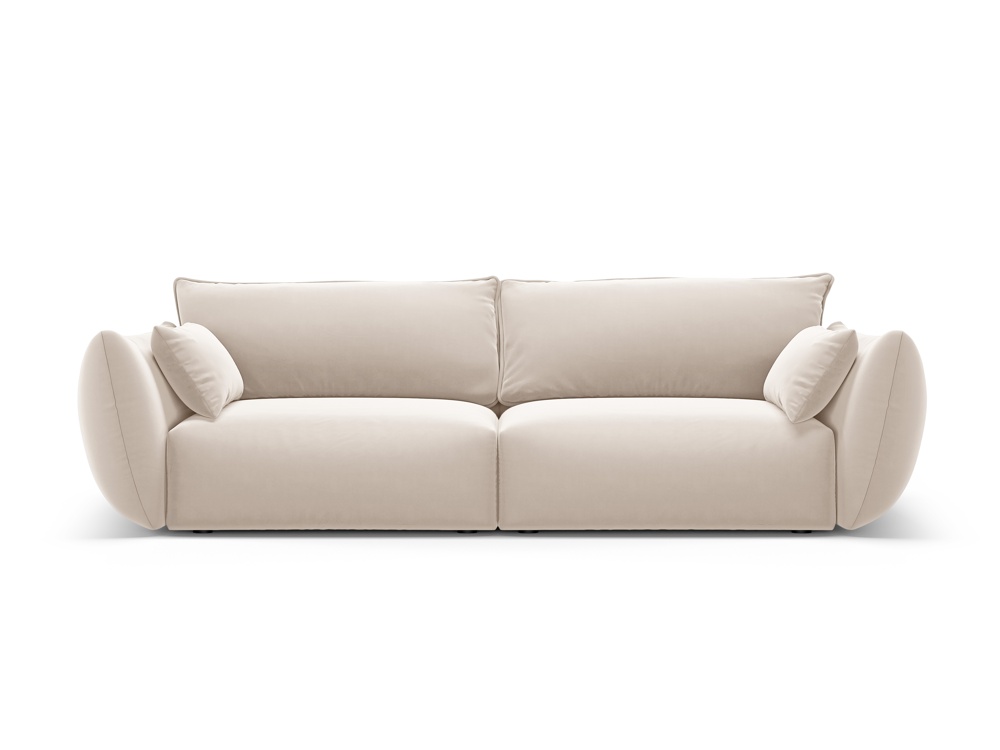 Cosmopolitan Design Sofa Matera 3-Sitzer Samt Salvador Beige