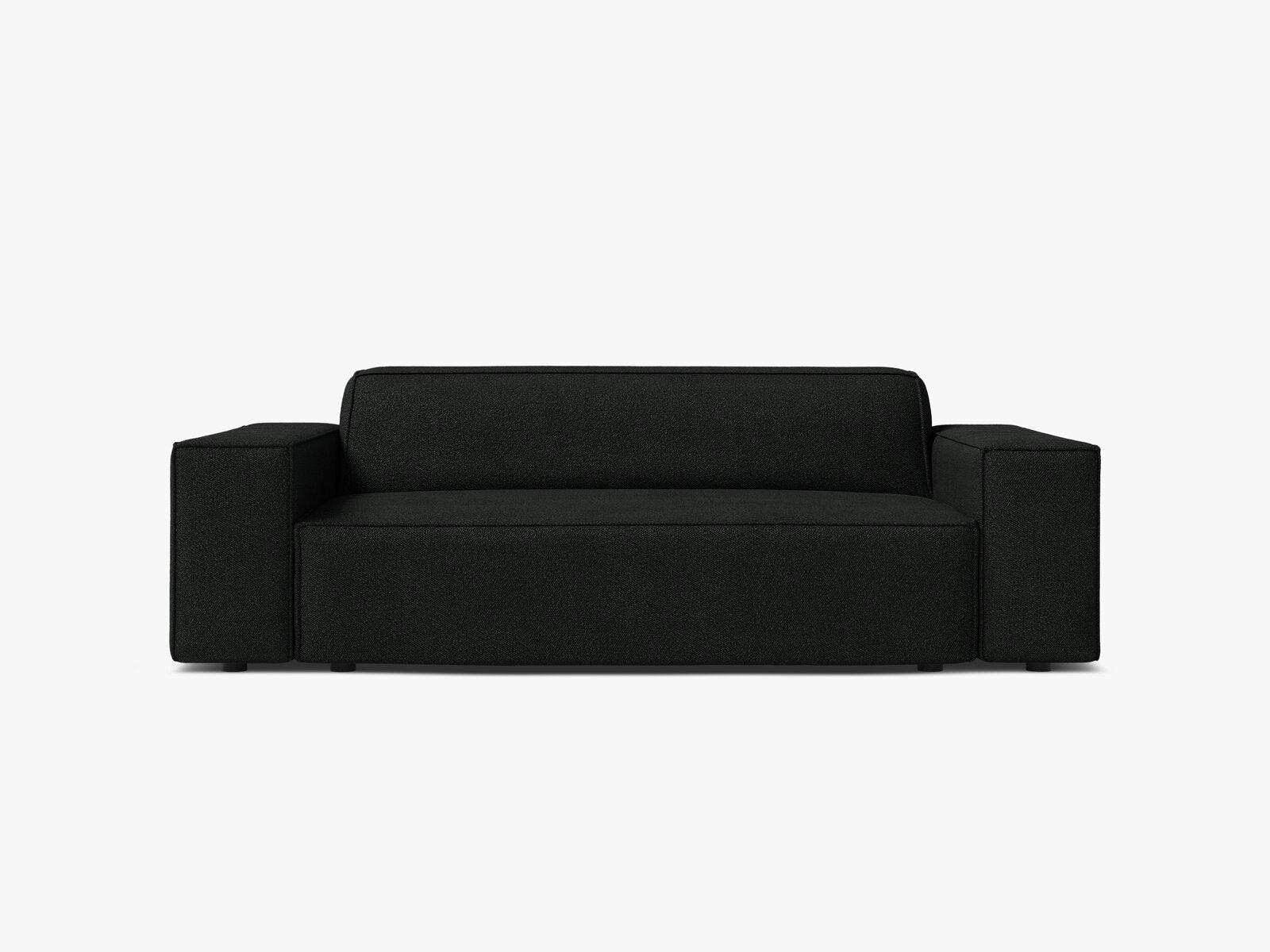 Micadoni Jodie Sofa 2-Sitzer Boucle Baloo Schwarz