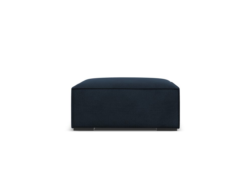Cosmopolitan Design Pouf Turin Strukturierter Stoff Rosario Dunkelblau