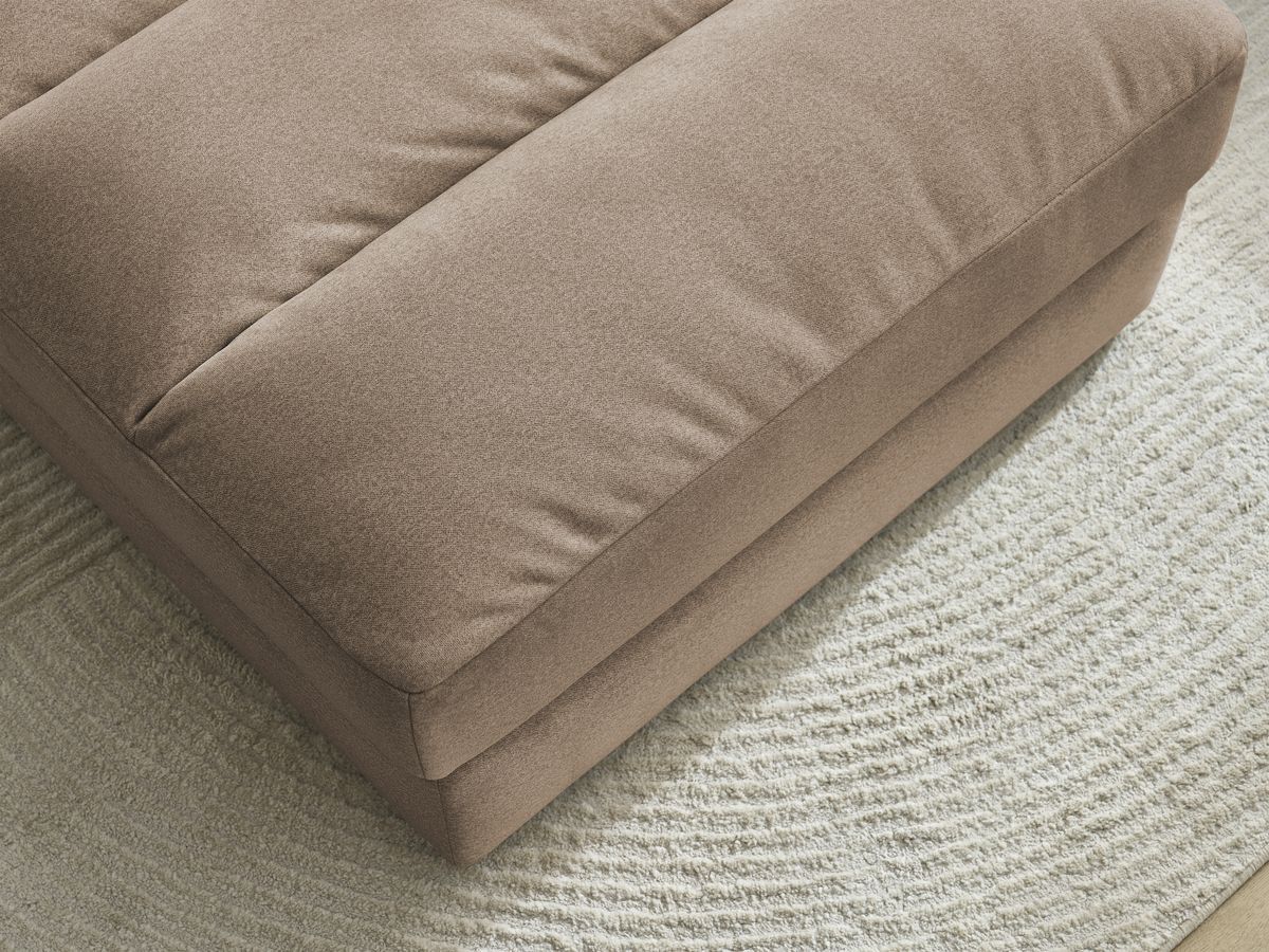 Bobochic Sierra Pouf Samt Taupe