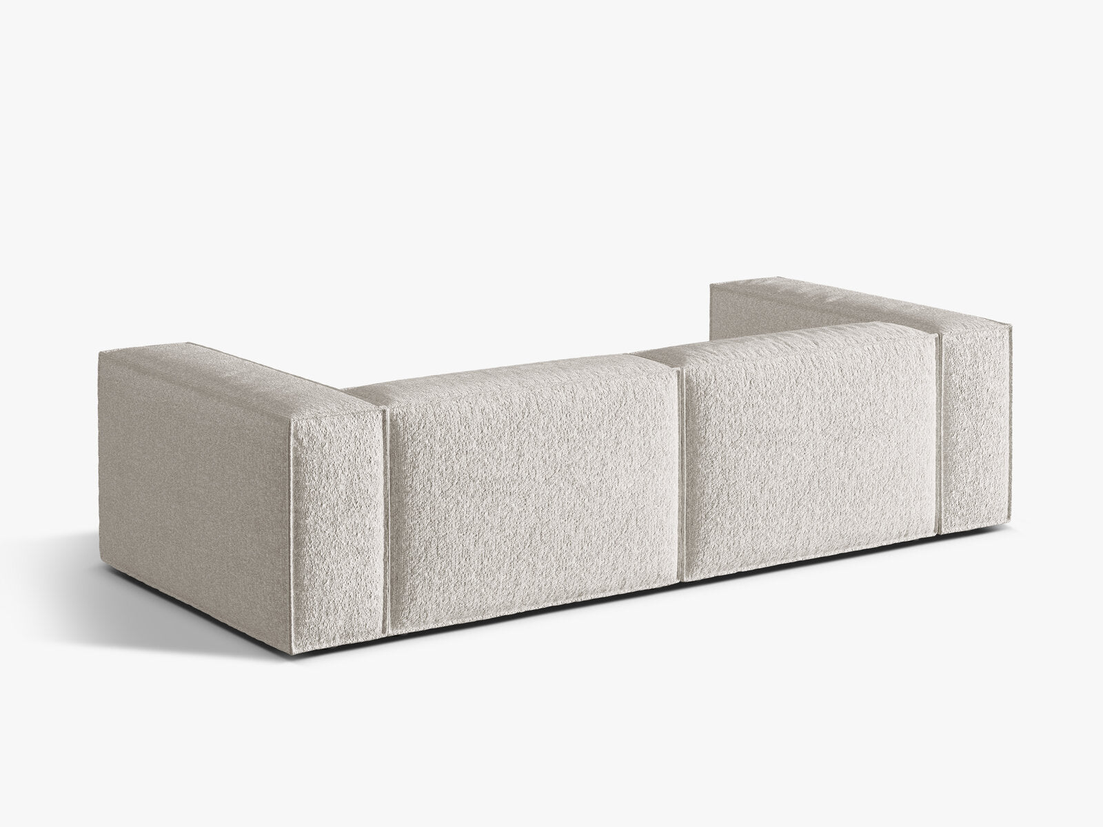 Micadoni Sofa Nuria 4-Sitzer Boucle Grau Beige Melange