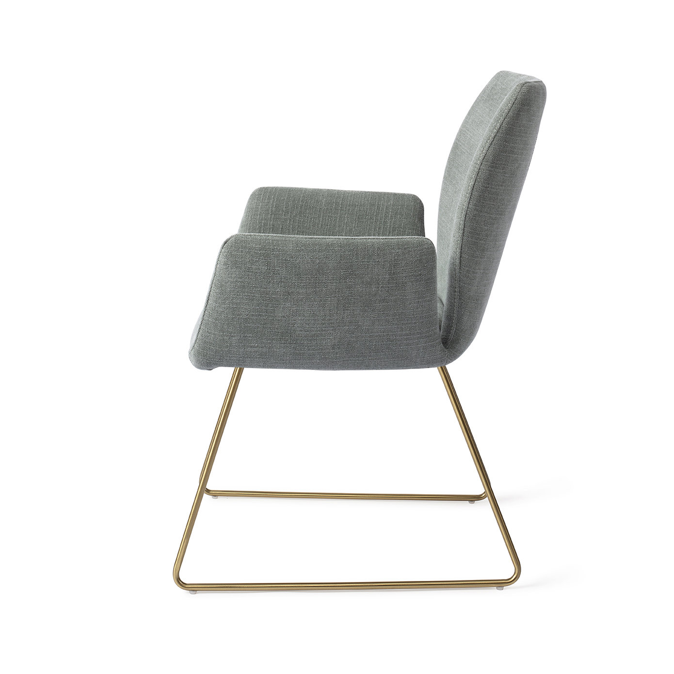 Jesper Home Esszimmerstuhl Misaki Breezy Blue Slide Gold
