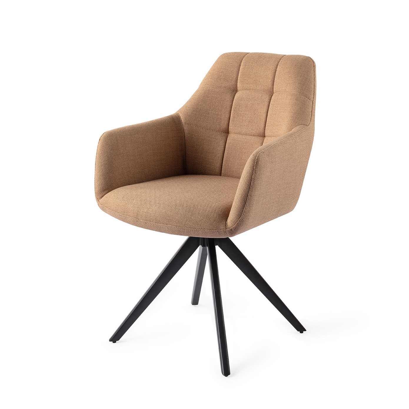 Jesper Home Esszimmerstuhl Noto Toasted-Toffee Turn Schwarz