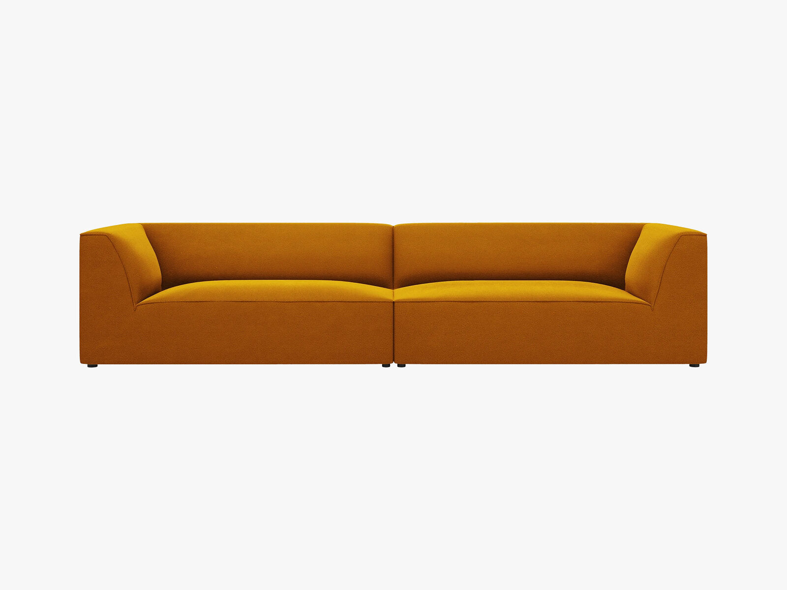 Micadoni Sofa Ruby 4-Sitzer Samt Salvador Gelb