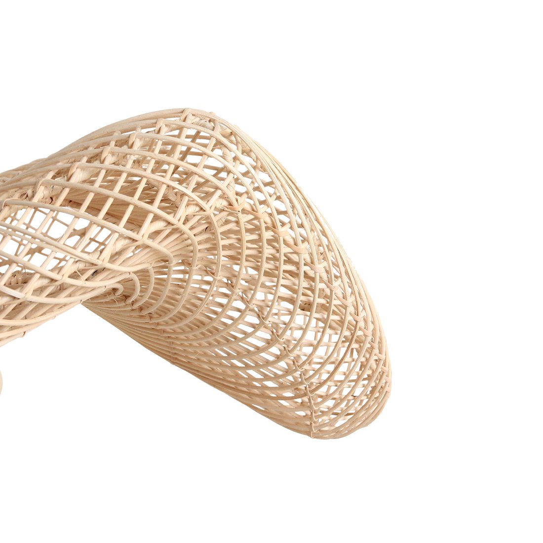 Raw Materials Wave Rattan-Hängeleuchte L Ø 71x26cm