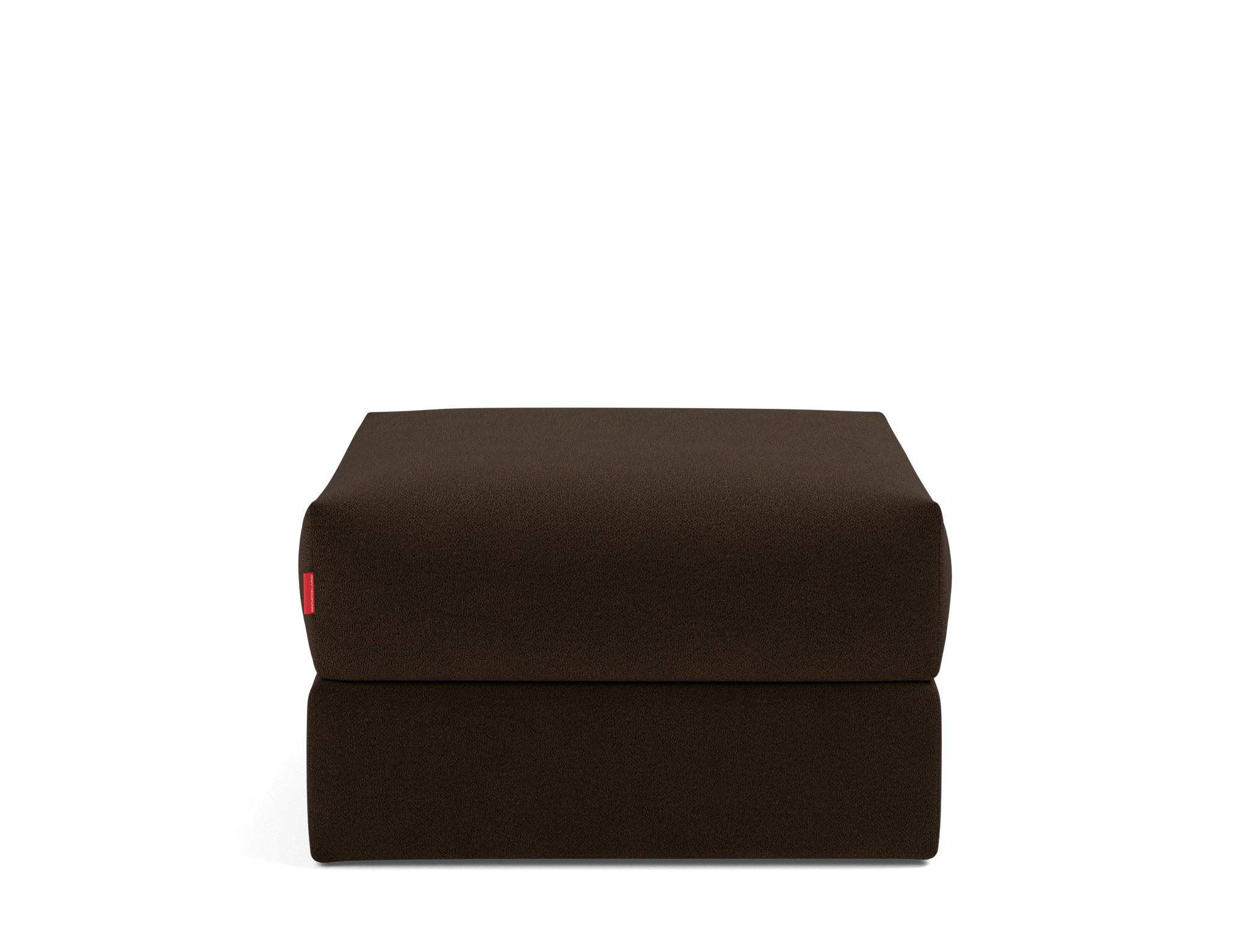 Hocker Cornila Strukturierter Stoff Taura 358-Chocco