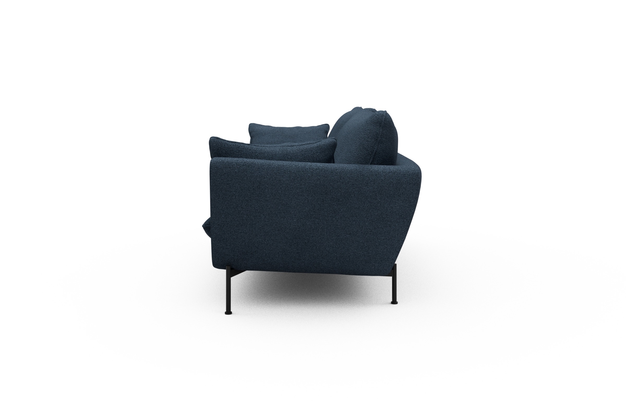 Sofa Anton 3-Sitzer Boucle-Blue