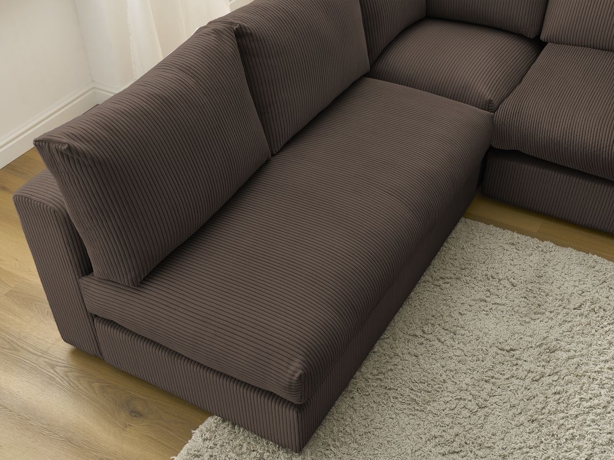 Bobochic Paris Ecksofa Cordsamt Braun