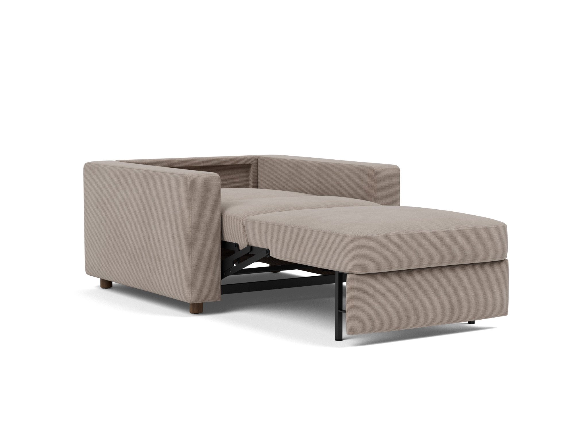 Schlafsessel Neah mit Standard-Armlehnen Kord Cordufine 318-Beige