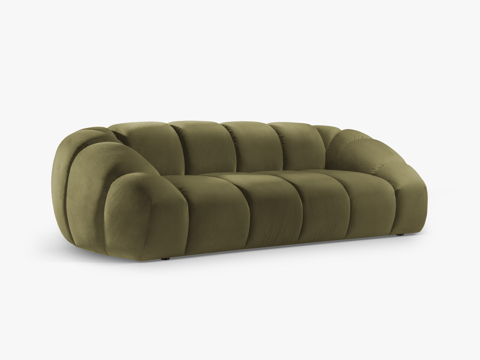 Micadoni Sofa Diana 3-Sitzer Samt Grün