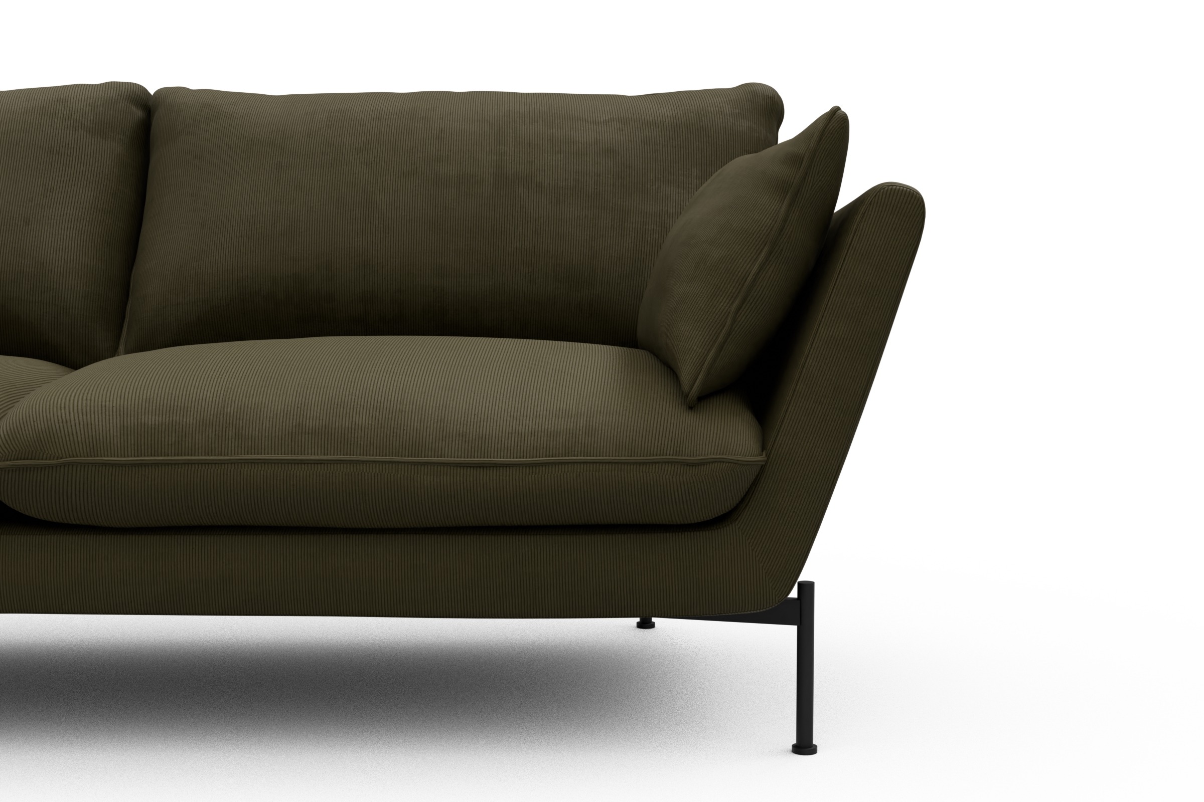 Sofa Anton 3-Sitzer Cordufine-Pine-Green