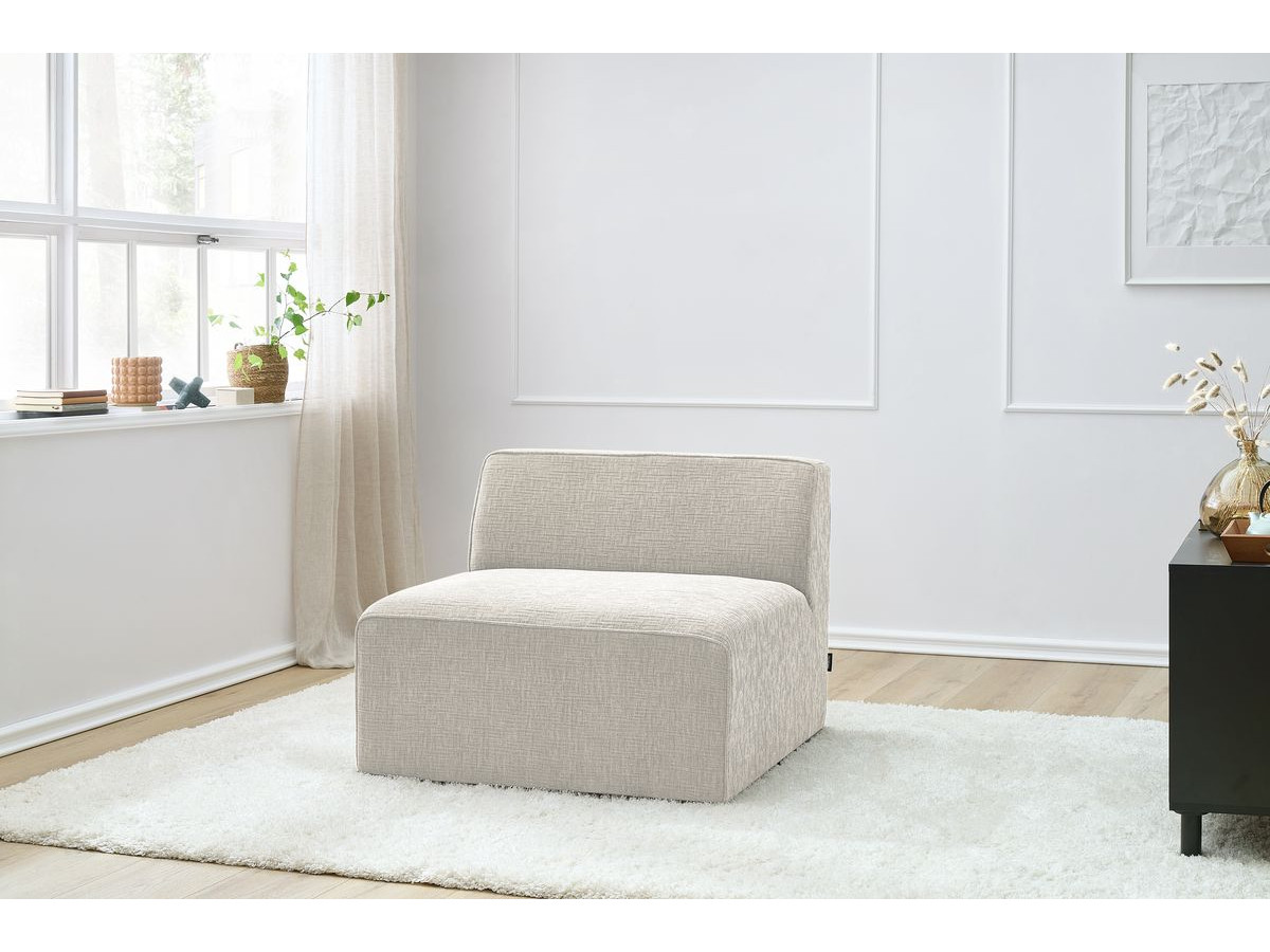 Bobochic Megeve Sofamodul 1-Sitzer Strukturstoff Beige