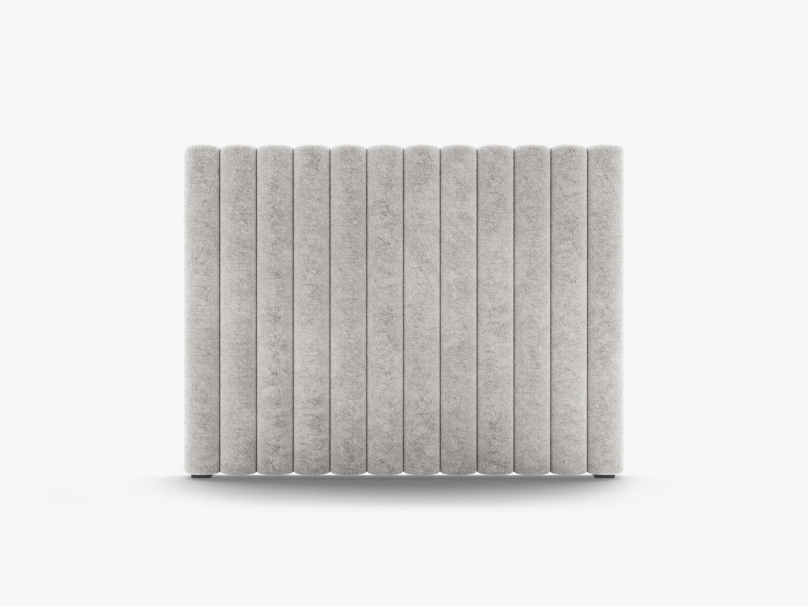Micadoni Mistero Samtiger Kopfteil 80 cm Chenille Perfect Harmony Hellgrau 120x95