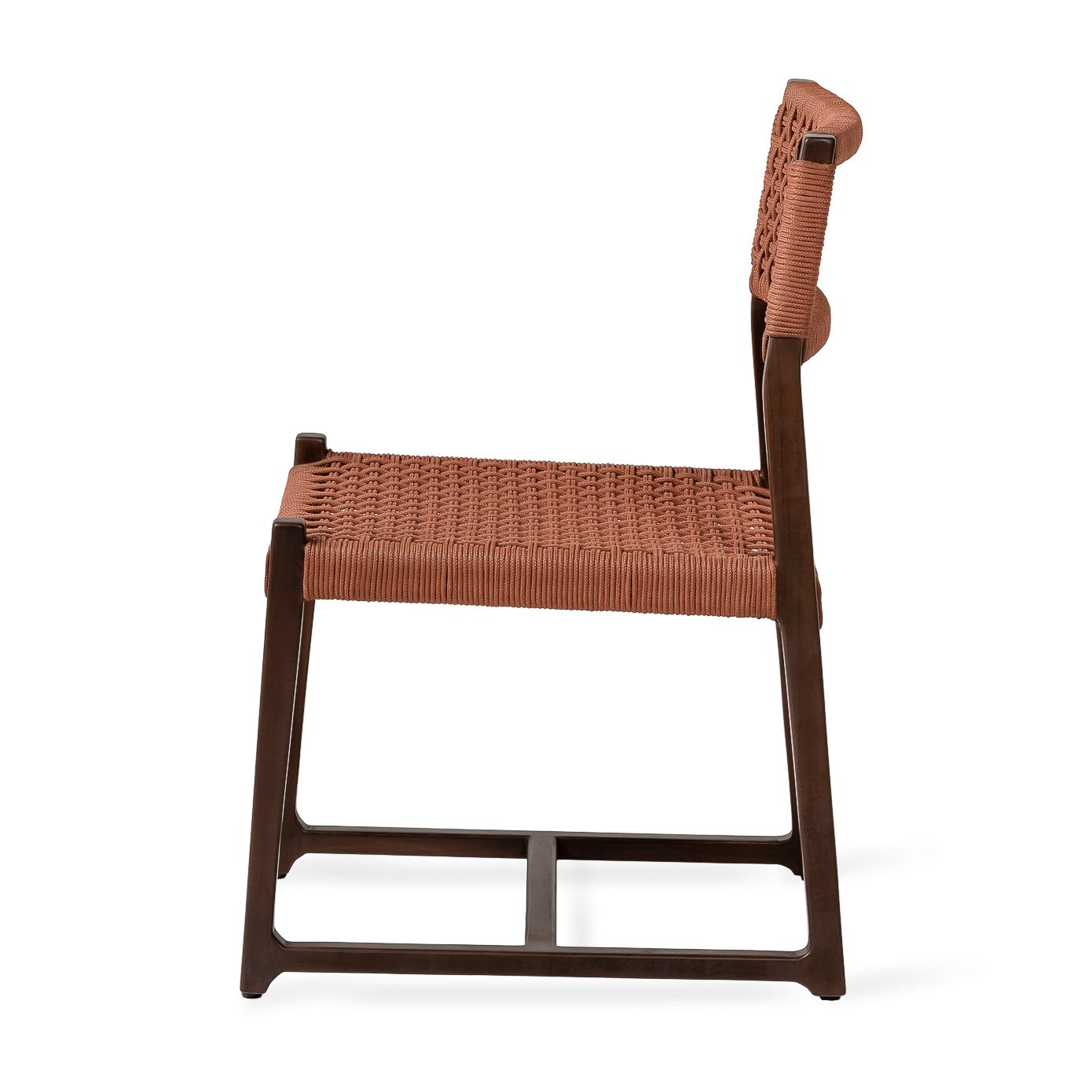 Jesper Home Outdoor-Stuhl Kuwana Cinnamon-Weave Gestell Espresso
