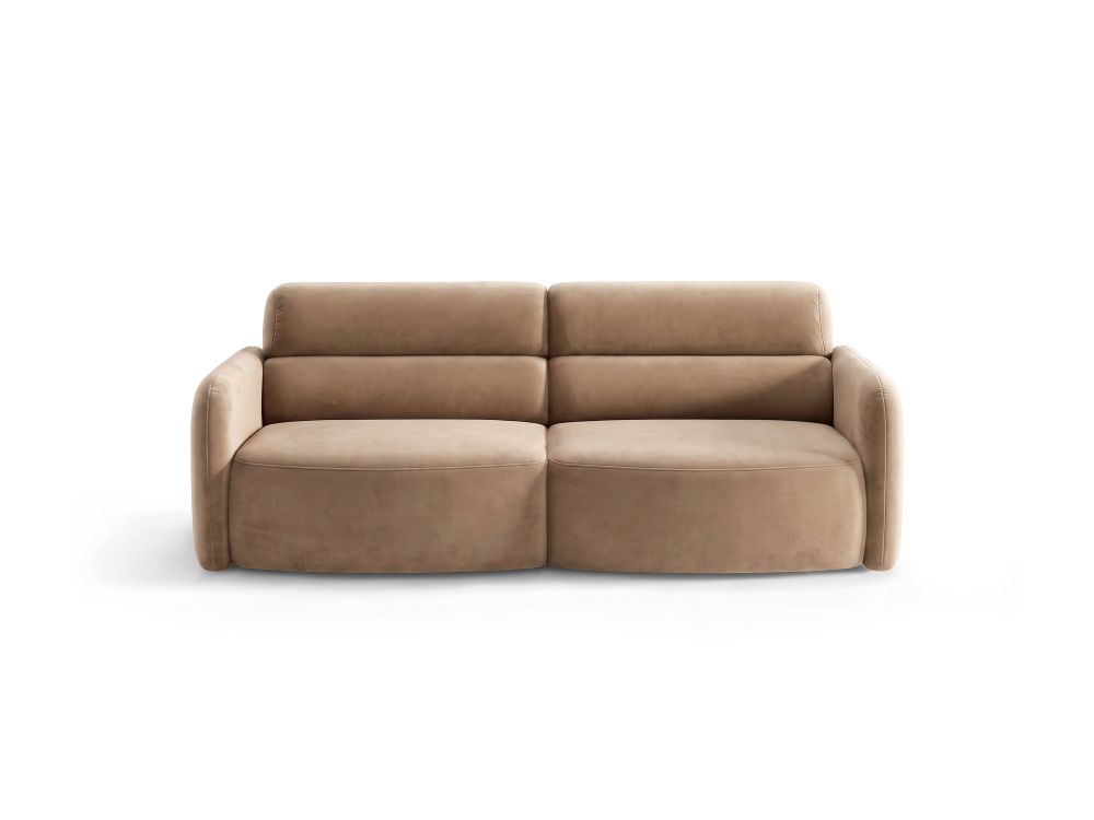 Cosmopolitan Design Sofa Malmo 3-Sitzer Samt Bluvel Beige