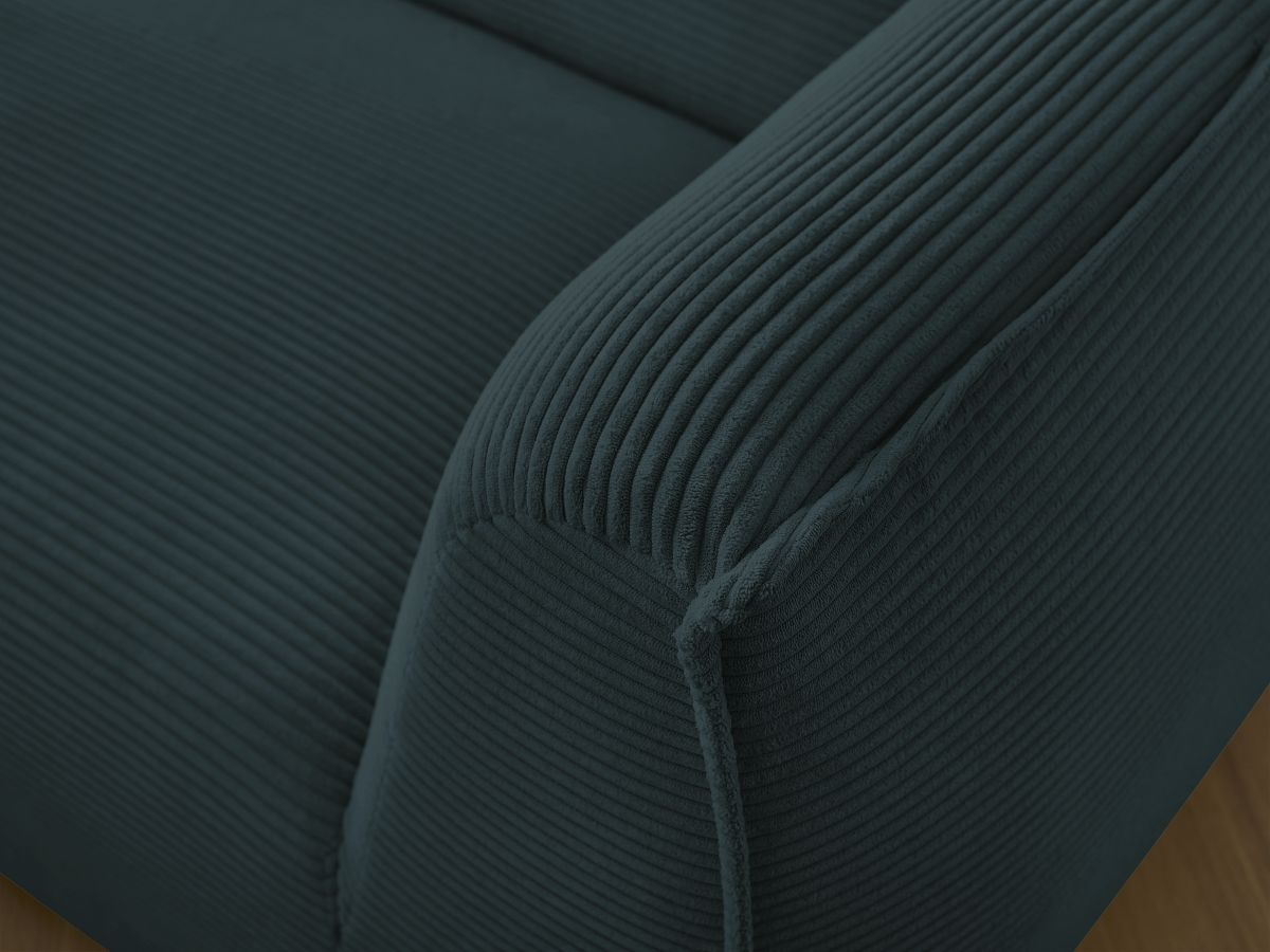 Bobochic Giorgia Sofa 3-Sitzer Cordsamt Dunkelblau