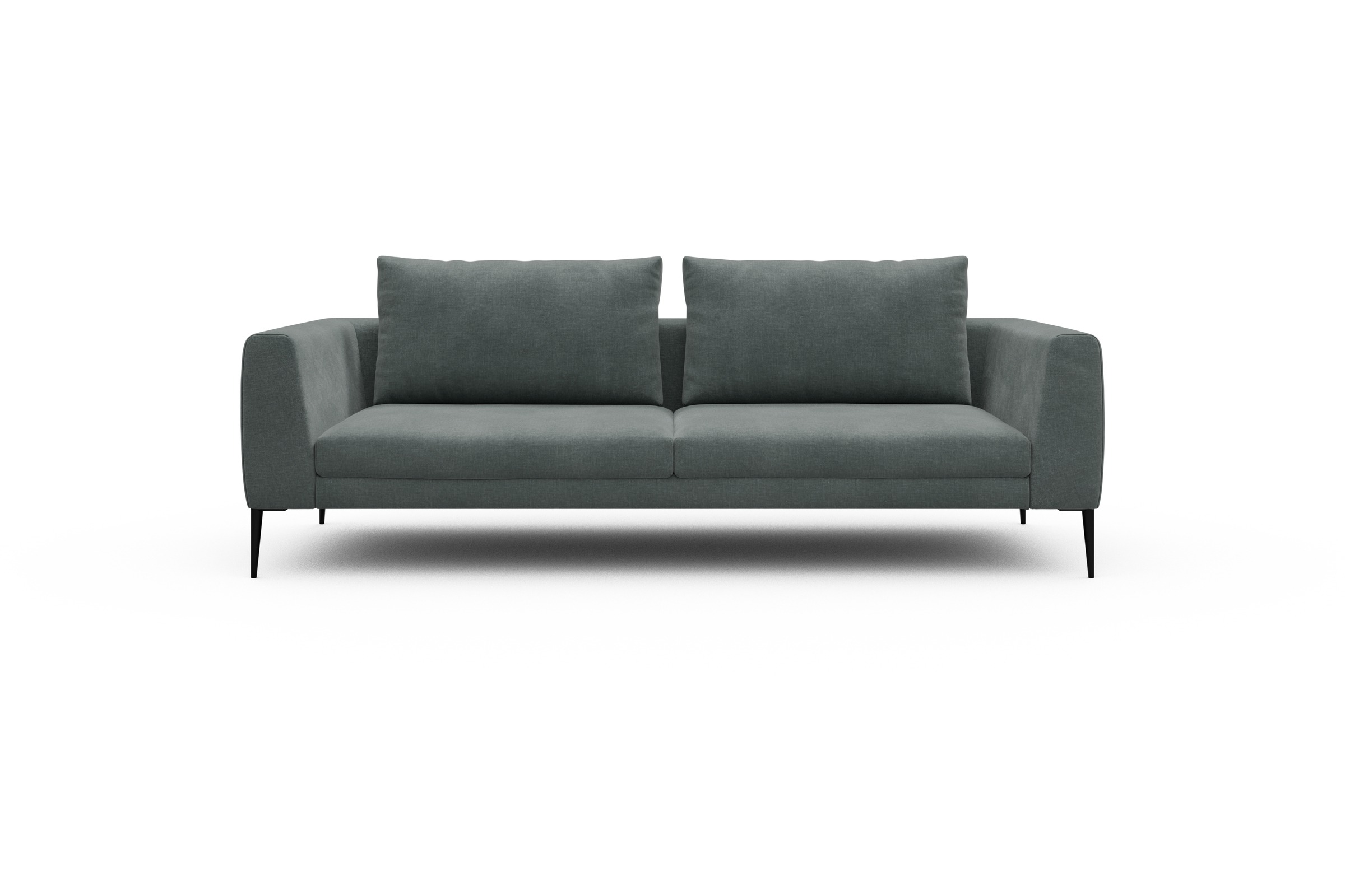 Skandi Home Sofa Paul 3-Sitzer Smooth-Silver-Grey moebelfaktor