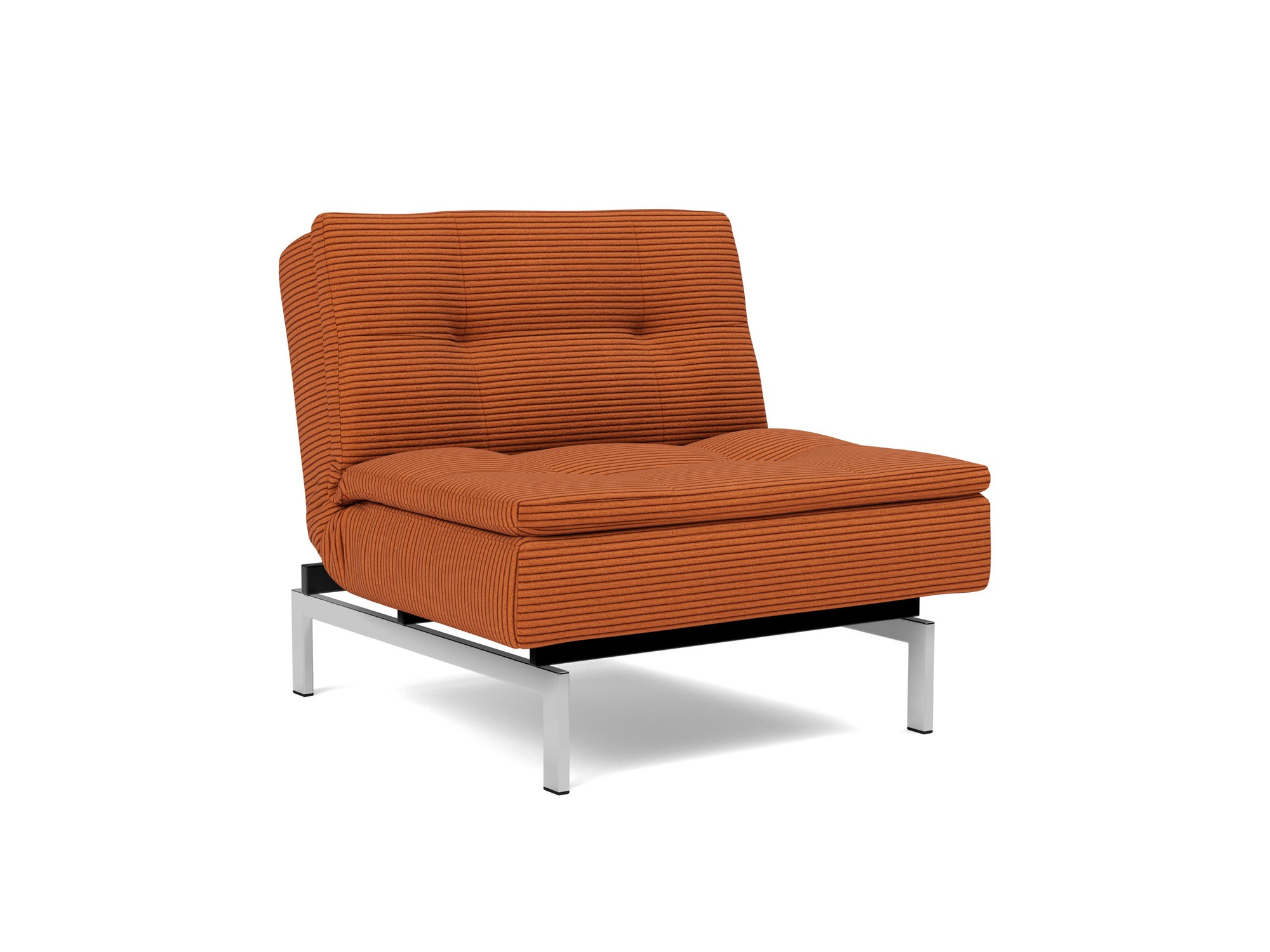 Sessel Dublexo Kord Corduroy 595-Burnt-Orange Beine Chrom