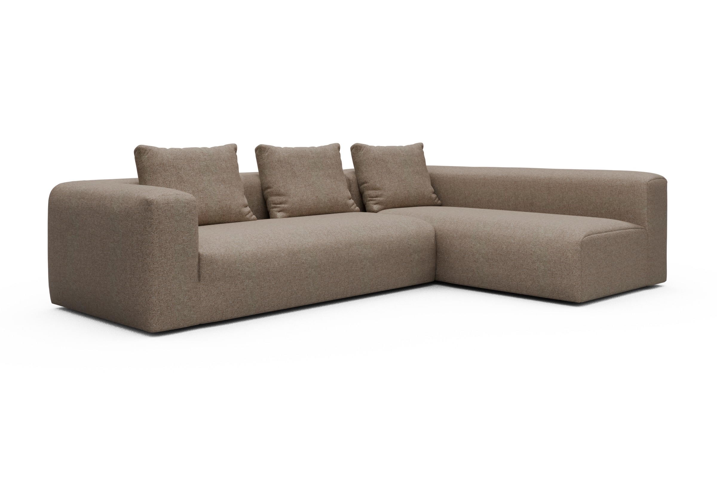 Ecksofa Fred 2x 2,5-Sitzer rechts offen Sama-Antelope