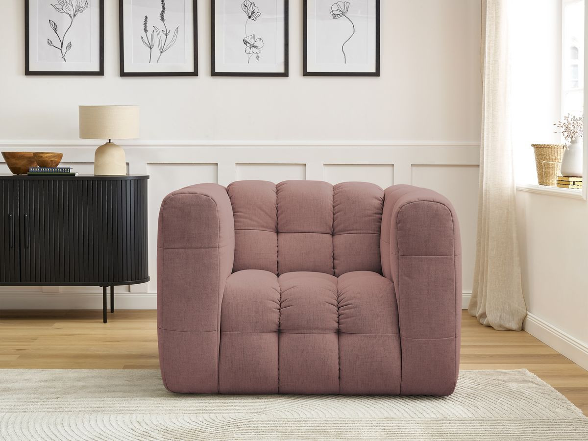 Bobochic Ulysse Sessel Stoff Rosa