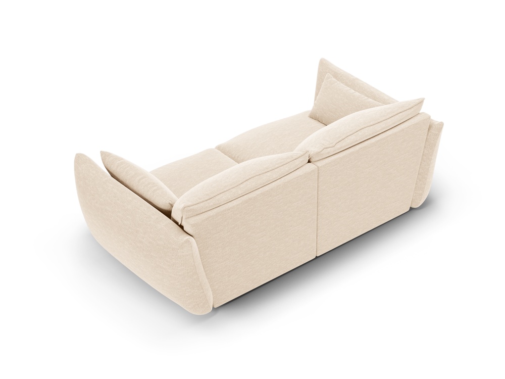 Cosmopolitan Design Sofa Matera 2-Sitzer Chenille Eden Helles Beige