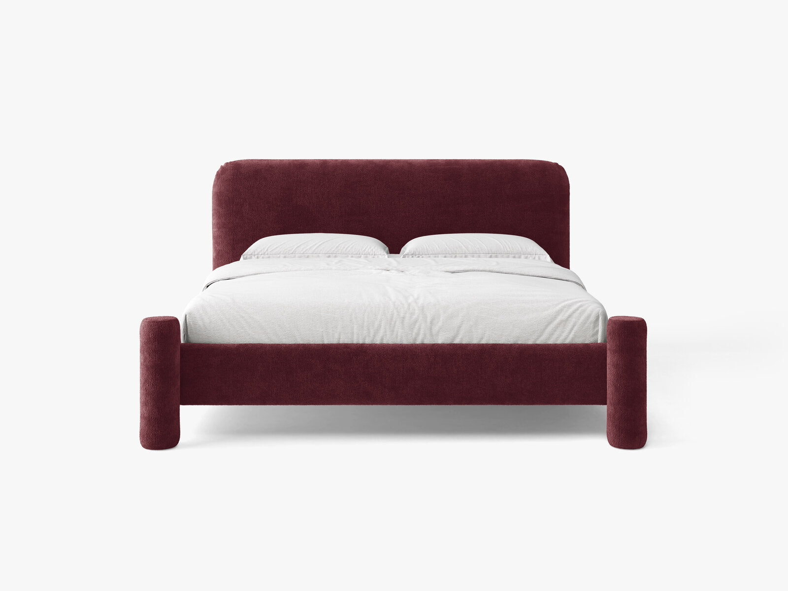 Micadoni Vera Bett mit Kopfteil Chenille Perfect Harmony Kirschbaum 140x200