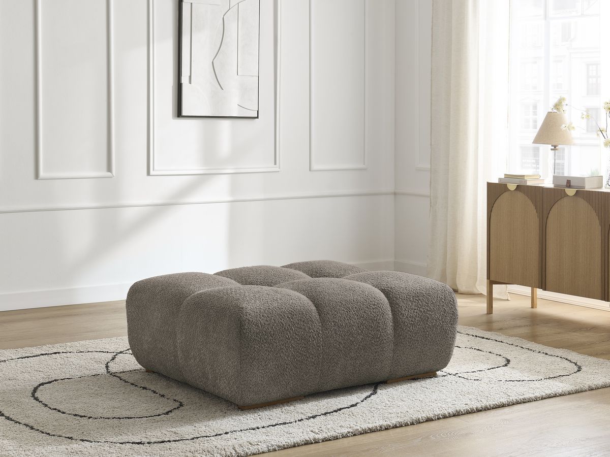 Bobochic Anakin Pouf Bouclé-Stoff Braun