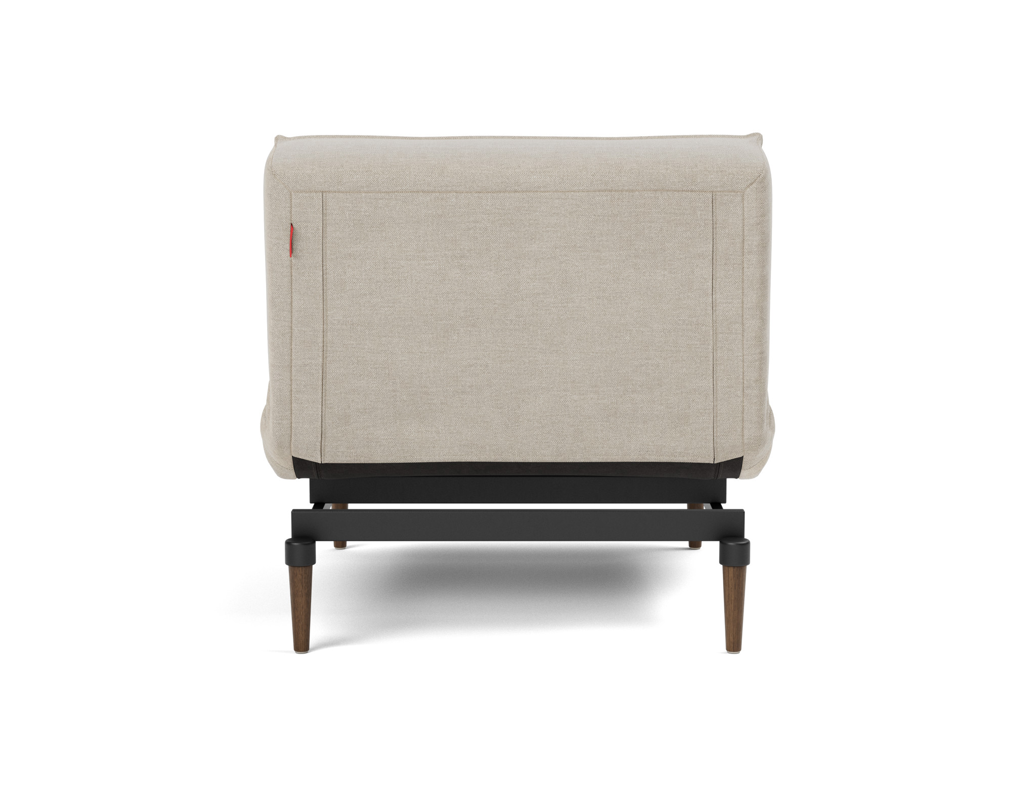 Sessel Splitback Flachgewebe Phobos 586-Latte Beine Styletto Eiche dunkel