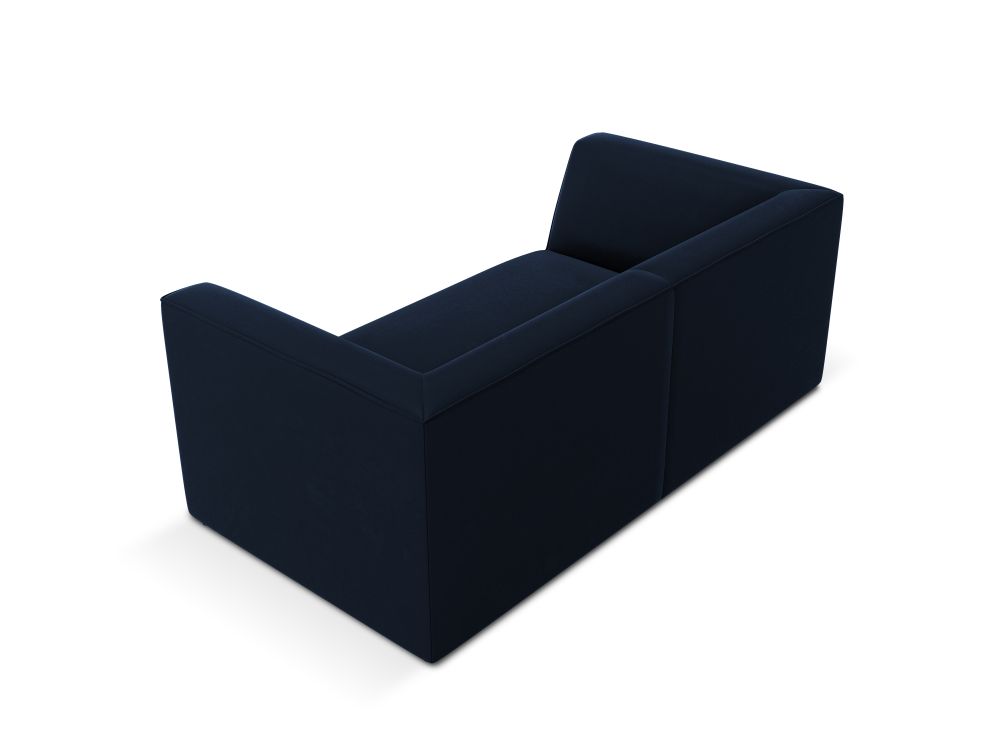 Cosmopolitan Design Sofa Siena 2-Sitzer Samt Salvador Königsblau