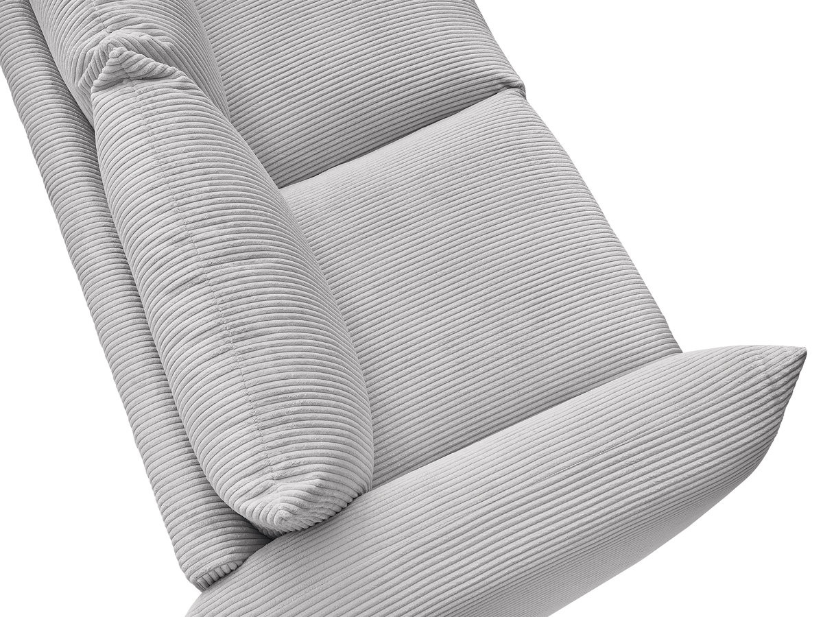 Bobochic Ernest Sofa 2-Sitzer Cordsamt Hellgrau