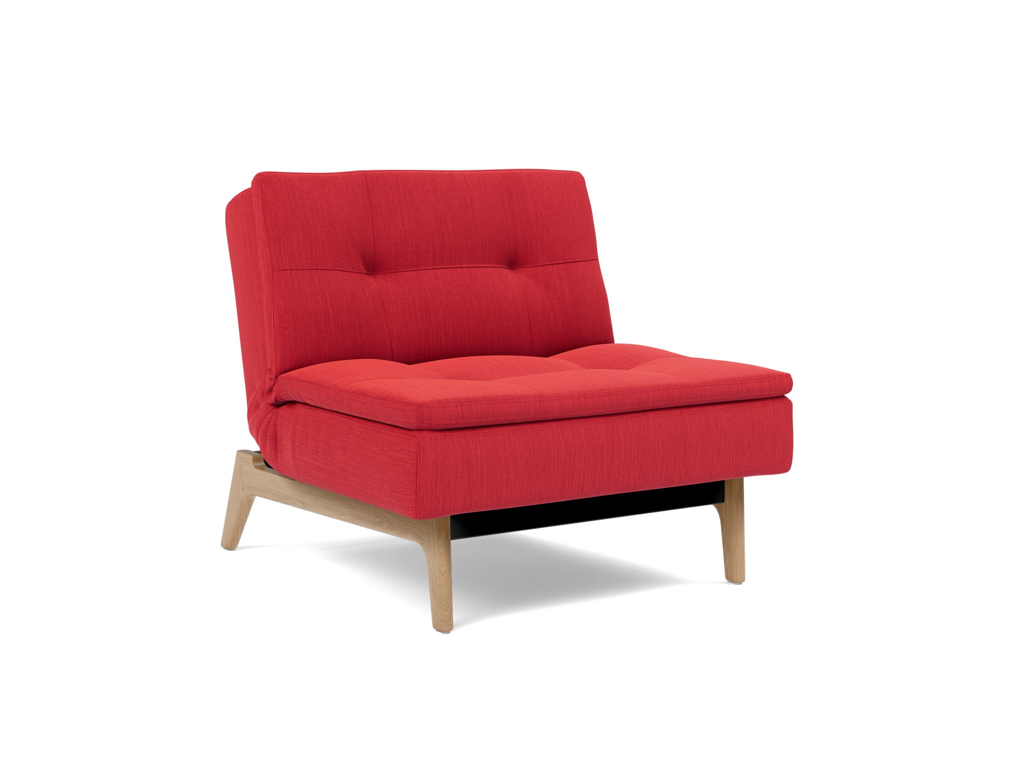 Sessel Dublexo Flachgewebe Elegance 511-Red Beine Eiche
