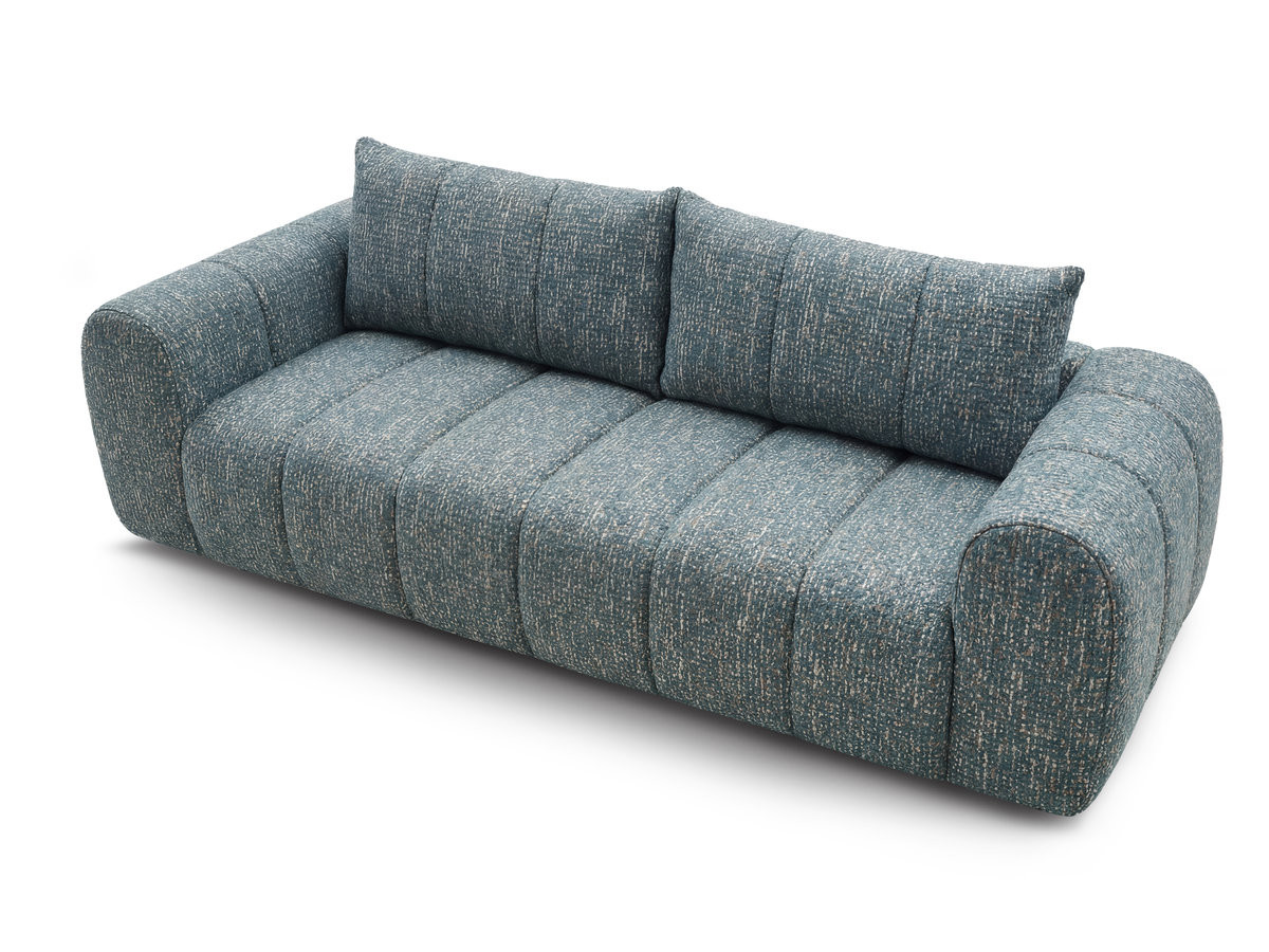 Bobochic Nesty Sofa 3-Sitzer Melange-Stoff Blau