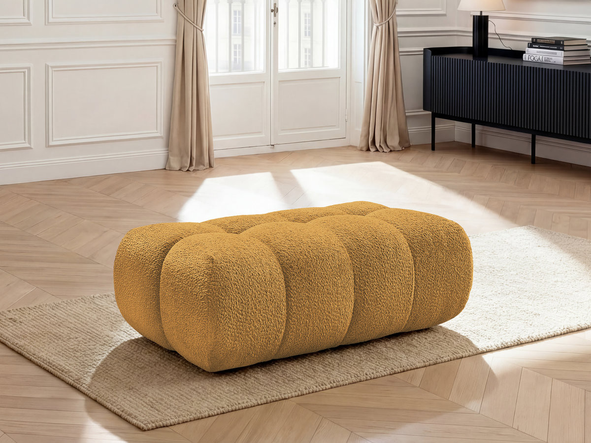 Bobochic Jaya Pouf Chenille Gelb