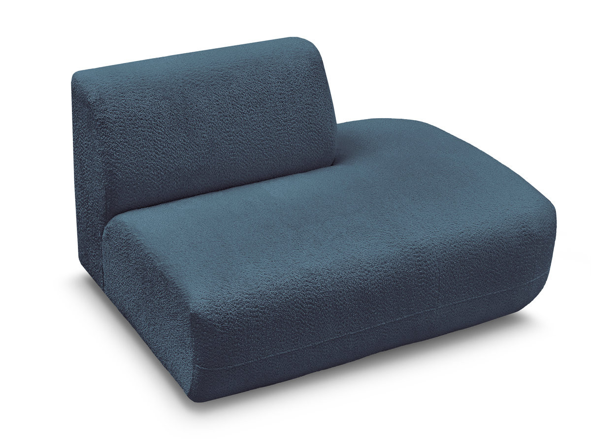 Bobochic Anda Sofamodul 2-Sitzer Chenille Hellblau Ecke rechts