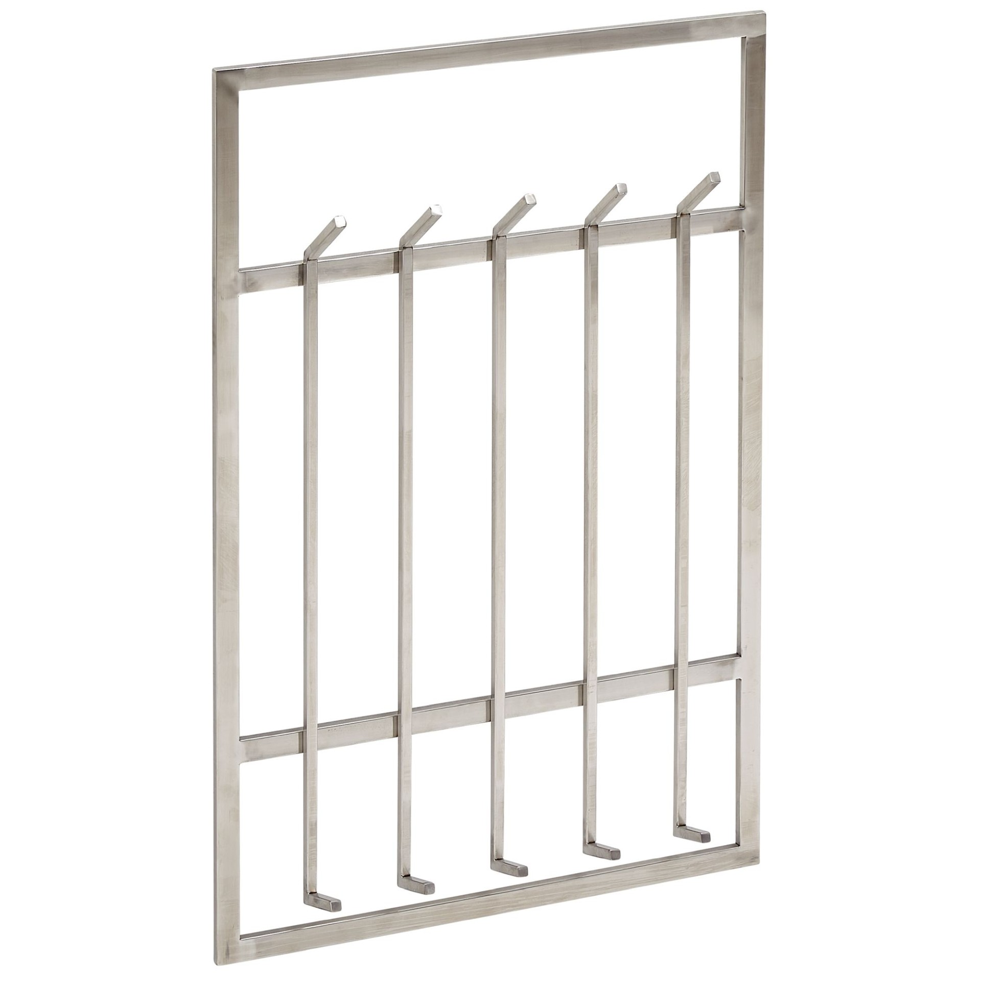 Wandgarderobe Fagridalur Metall Silber 60 × 7,5 × 100 cm