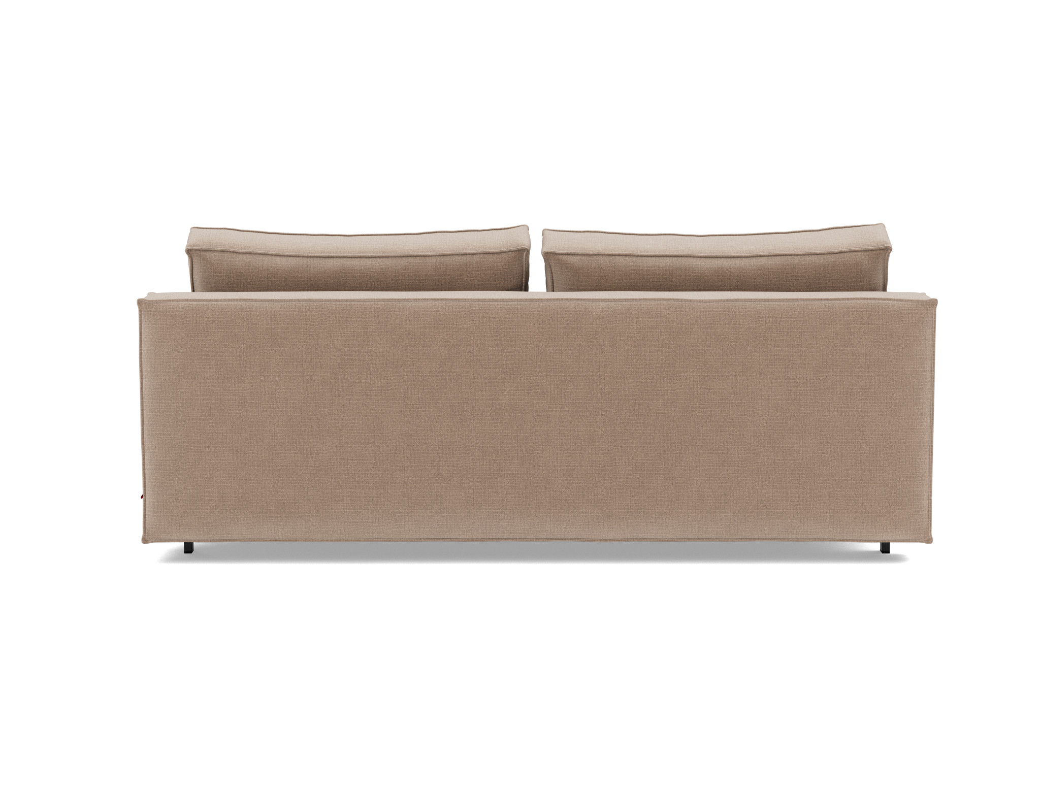 Schlafsofa Sly Chenille Esina 417-Mocha Beine Schwarzes Metall