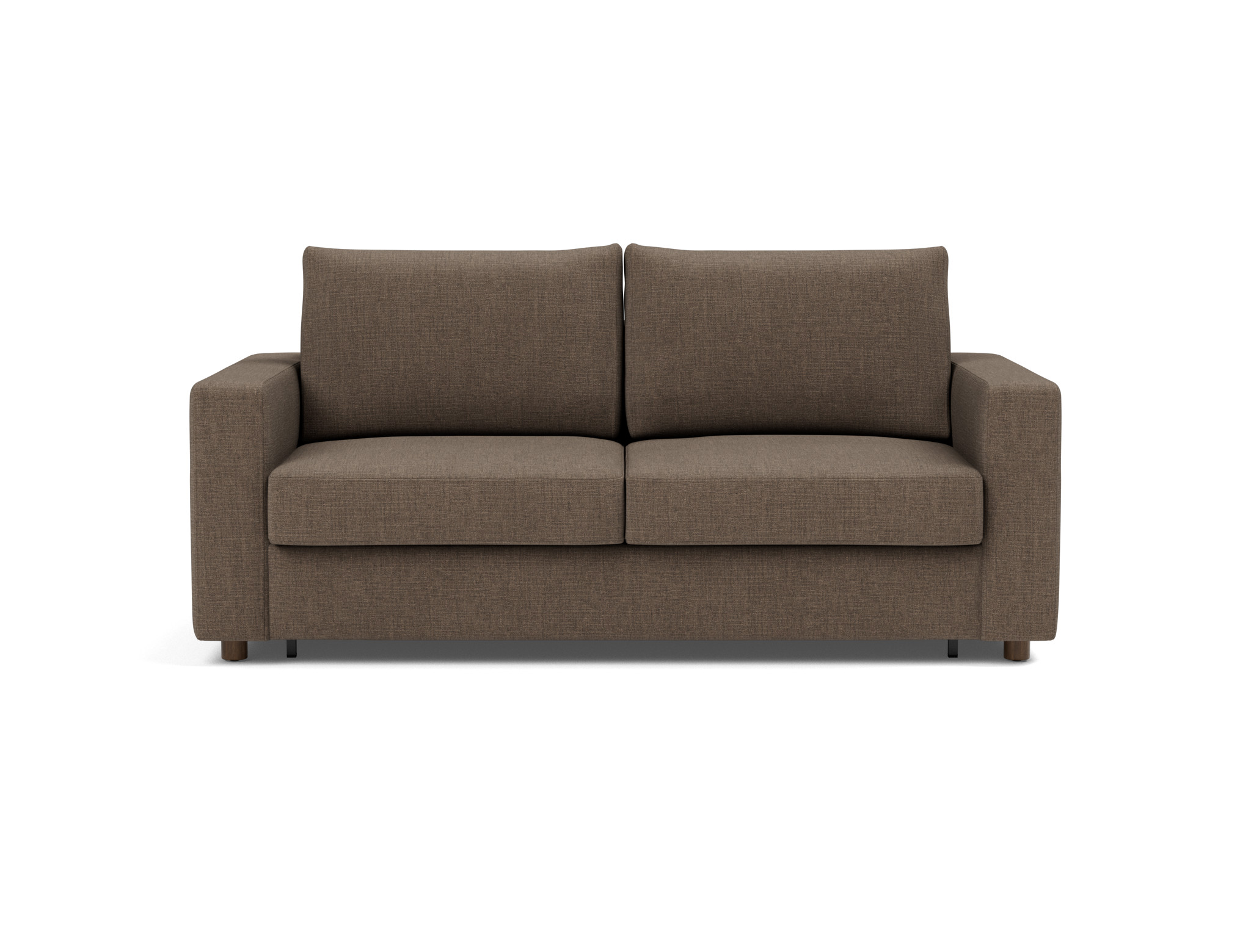 Schlafsofa Neah mit Standard-Armlehnen 160 Chenille Esina 411-Cedar-Brown