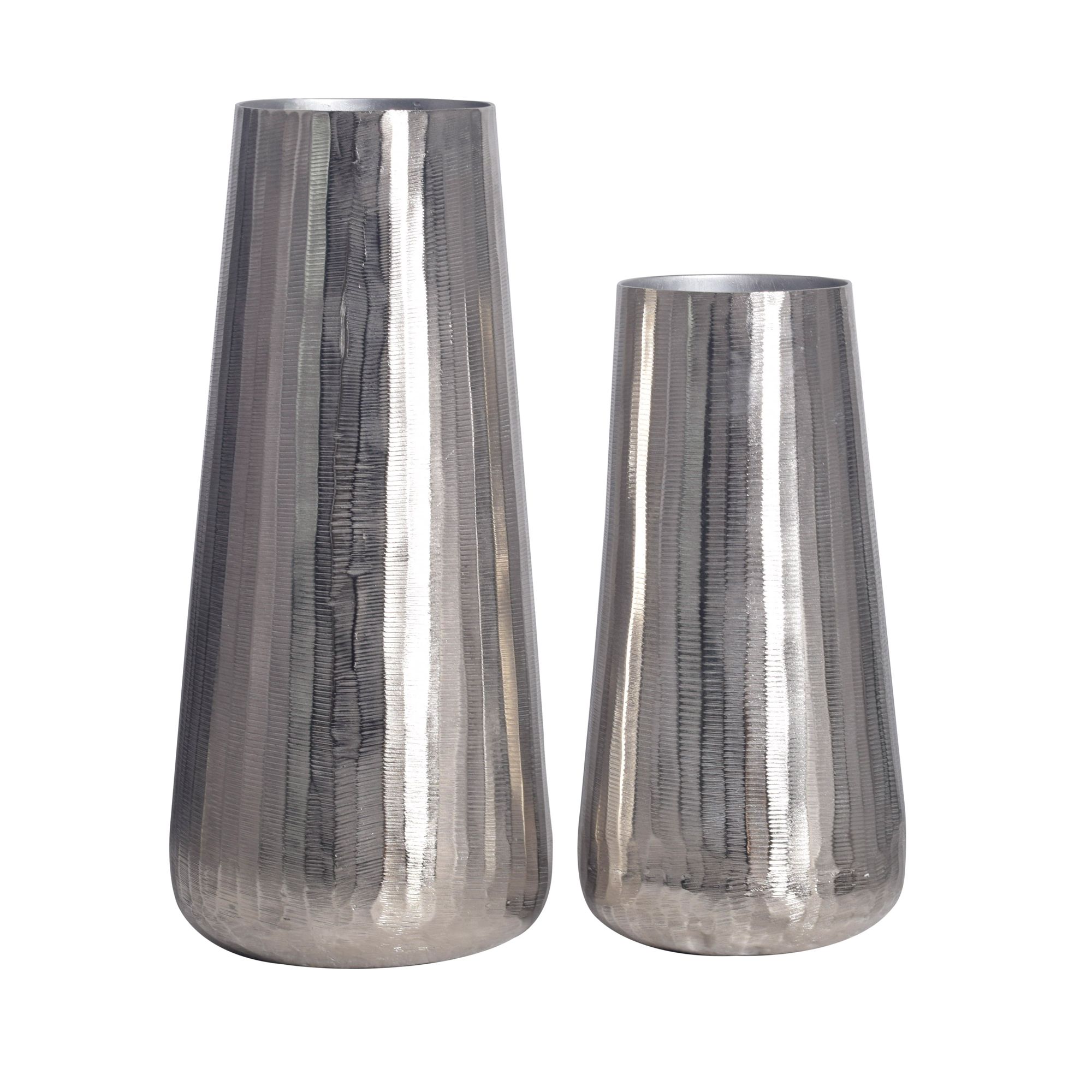Tischvase Hustad Aluminium Silber Ø 21 cm
