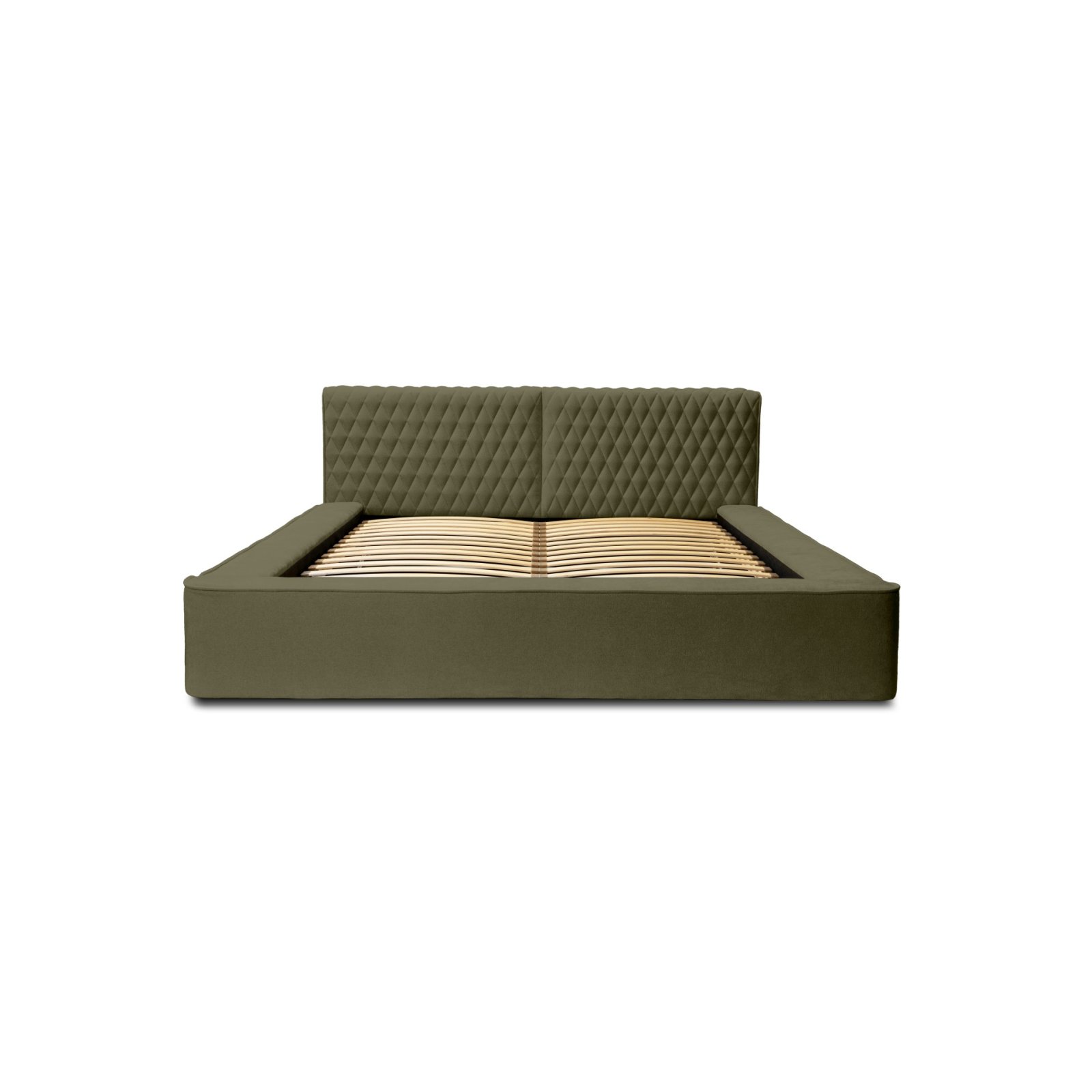 Polsterbett Mento Chenille 140x200 mit Holzrahmen Ditra-New 38
