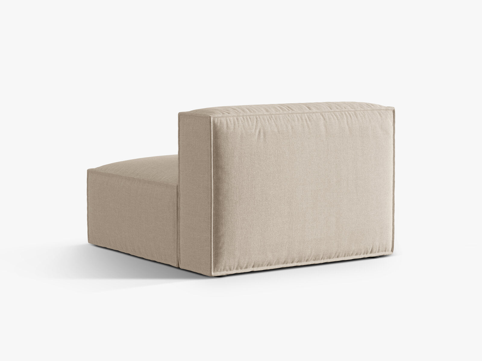 Micadoni Modul Nuria 1-Sitzer Strukturierter Stoff Beige