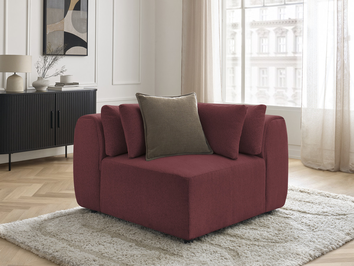 Bobochic Jana Eckmodul Melange-Stoff Rot