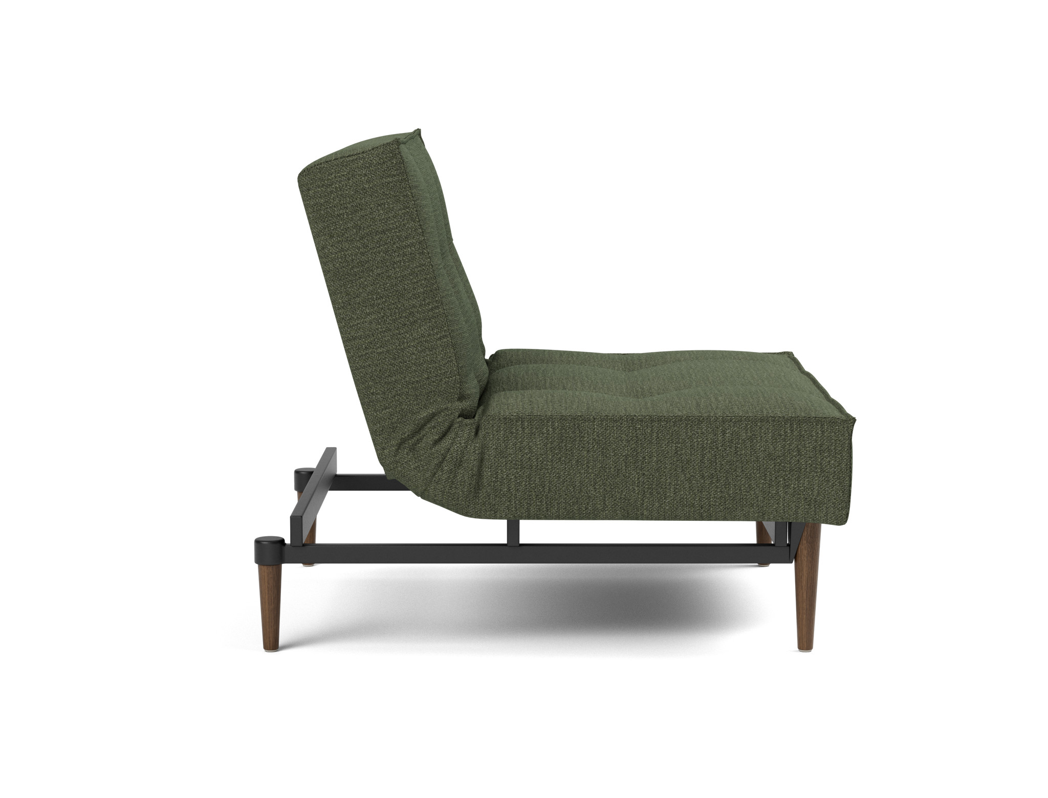 Sessel Splitback Strukturierter Stoff Taura 353-Forest Beine Styletto Eiche dunkel